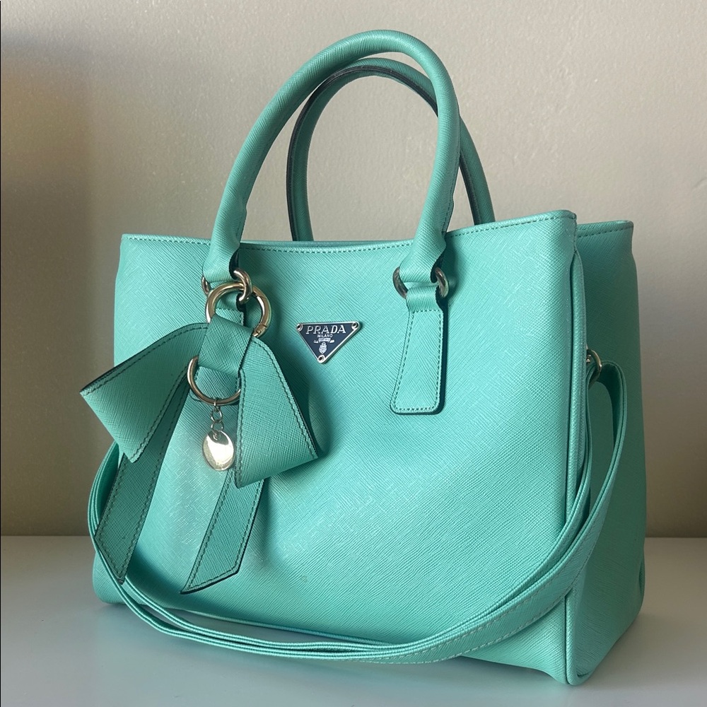 Prada Aqua Blue Women's Satchel